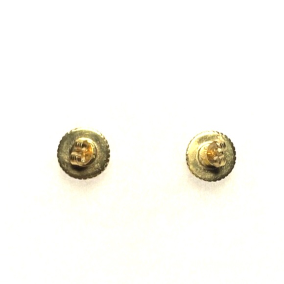 Gold Vermeil Druzy Studs Earrings - Picture 2 of 2